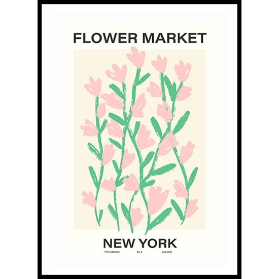 Abstract Flower Market Floral Wall Art Poster 2